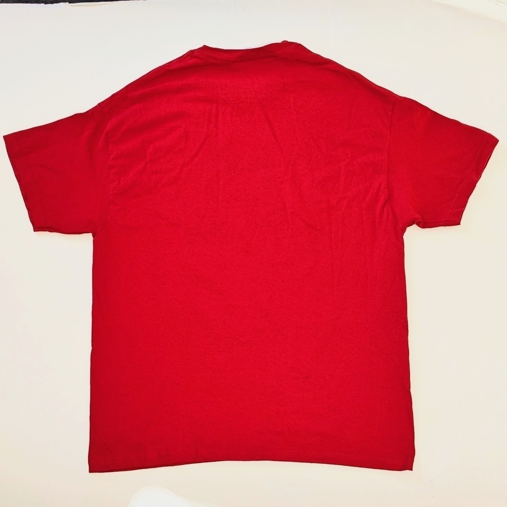 BadFriend Red Graphic Skull XL Cotton Short Sleeve T-Shirt - Picture 2 of 7